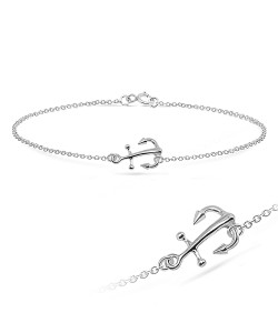 Anchor Silver Anklet ANK-196